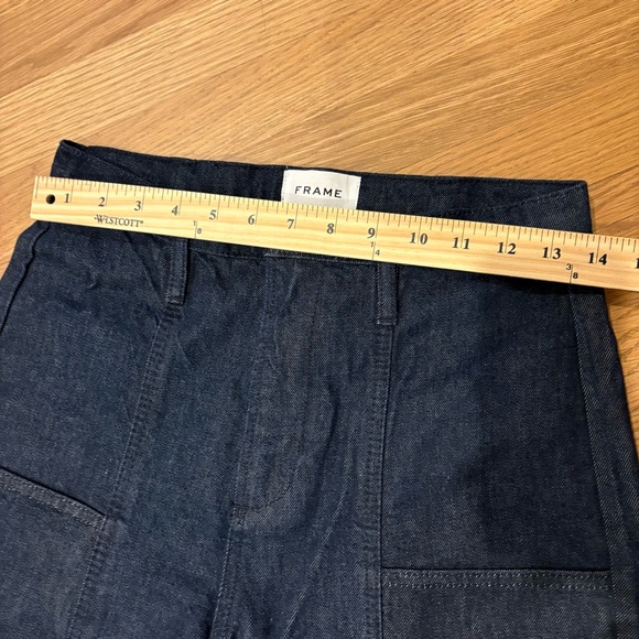 FRAME Denim Women’s 26 Flare High Rise Wide Leg Jeans Slimming Modern Retro Bell - Picture 15 of 16